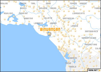 map of Binuañgan