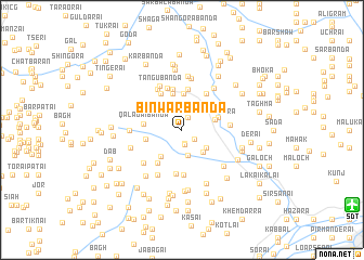 map of Binwar Bānda