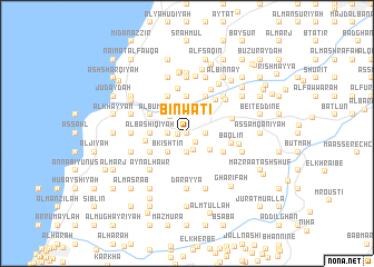 map of Binwātī