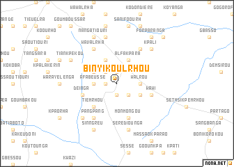map of Binyikoulrhou