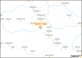 map of Binyina