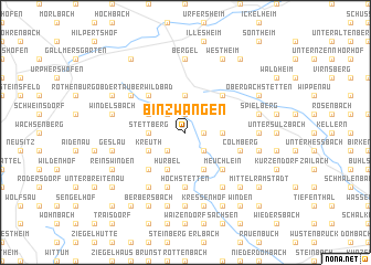 map of Binzwangen