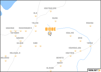 map of Biobé