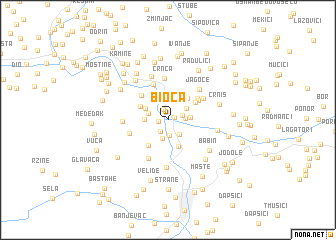 map of Bioča