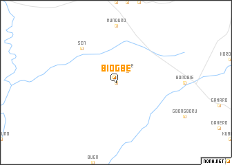 map of Biogbe