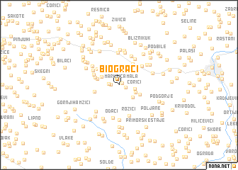 map of Biograci