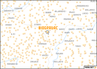 map of Biogradac