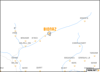 map of Bionaz