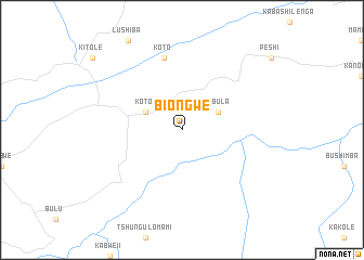 map of Biongwe