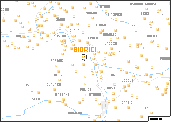 map of Biorići