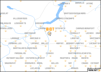 map of Biot