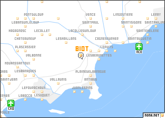 Biot France Map Nona Net