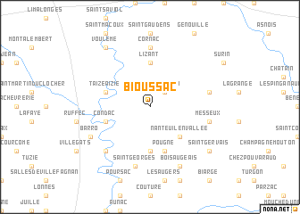 map of Bioussac