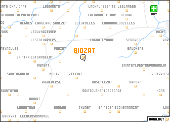 map of Biozat
