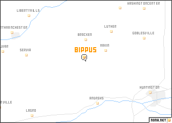 map of Bippus
