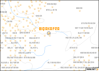 map of Biqā‘ Kafrā