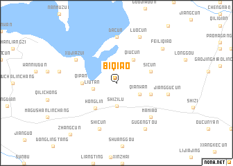 map of Biqiao