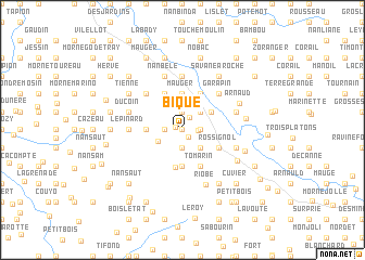 map of Bique