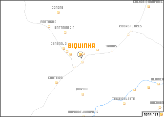 map of Biquinha