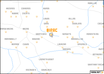 map of Birac