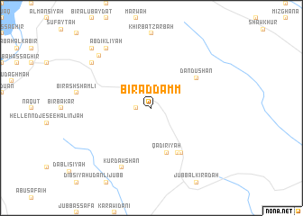 map of Biʼr ad Damm