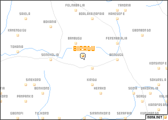 map of Biradu
