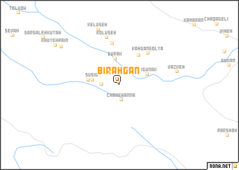 map of Bīrāhgān