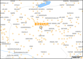 map of Birāhmin