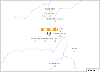 map of Birahuás