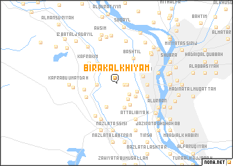 map of Birak al Khiyām