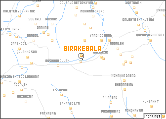 map of Bīrak-e Bālā