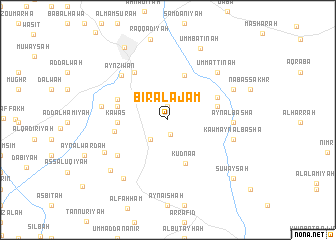 map of Biʼr al ‘Ajam