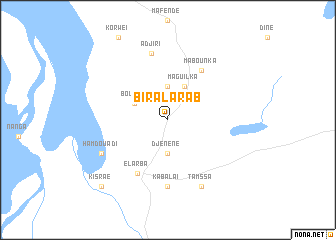 map of Bir al Arab