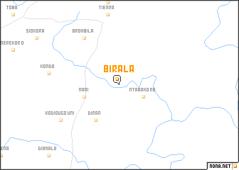 map of Birala