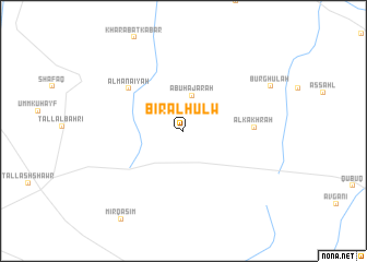 map of Biʼr al Ḩulw