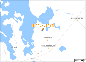 map of Biʼr al Ḩusayn