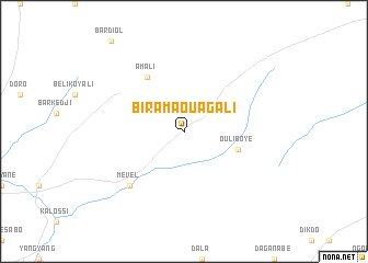map of Biram Aouagali