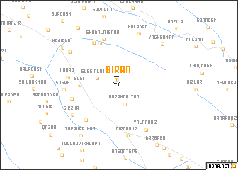 map of Bīrān