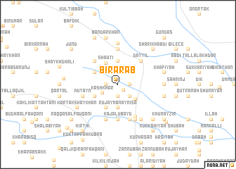 map of Biʼr ‘Arab