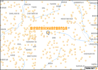 map of Birāraikhwar Bānda