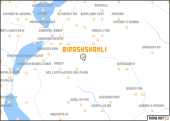 map of Biʼr ash Shamlī