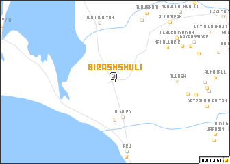 map of Biʼr ash Shū‘lī