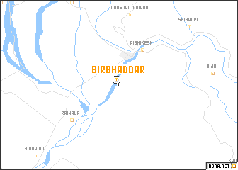 map of Birbhaddar