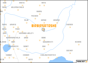 map of Birbirsa Tʼoshē