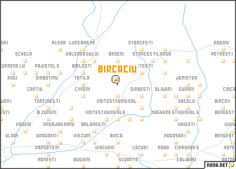 map of Bîrcaciu