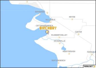 map of Birch Bay