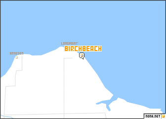 map of Birch Beach