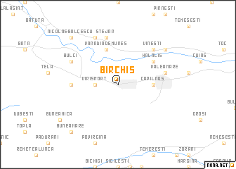map of Birchiş