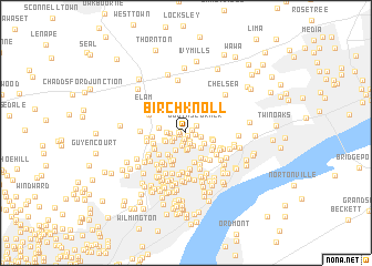 map of Birch Knoll