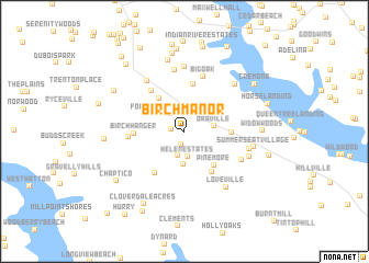 map of Birch Manor
